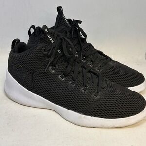 Nike Hyperfr3Sh Men's US  11 Black White Mid Top Sneaker‎ Shoes Basketball